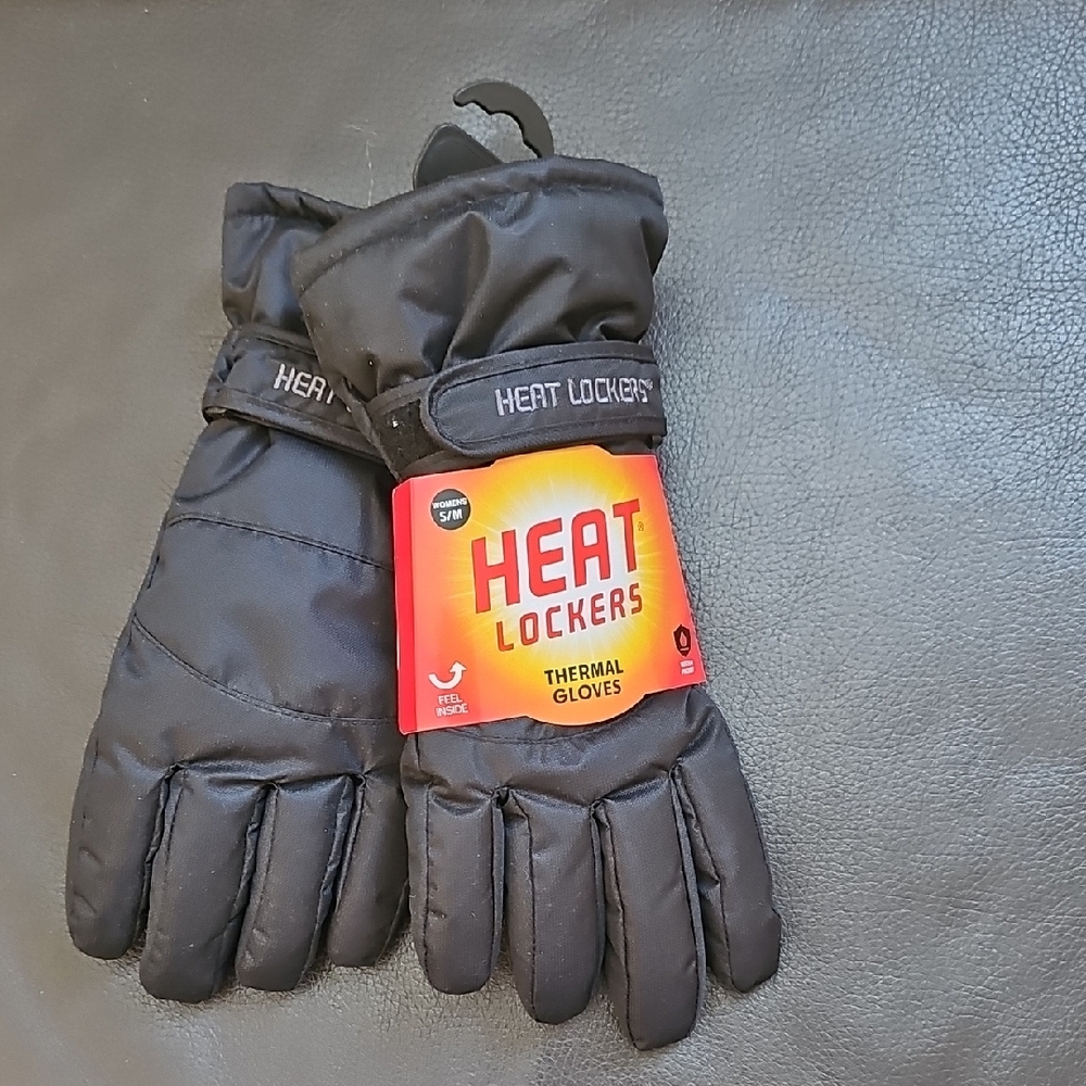 Heat Lockers Black Thermal Gloves